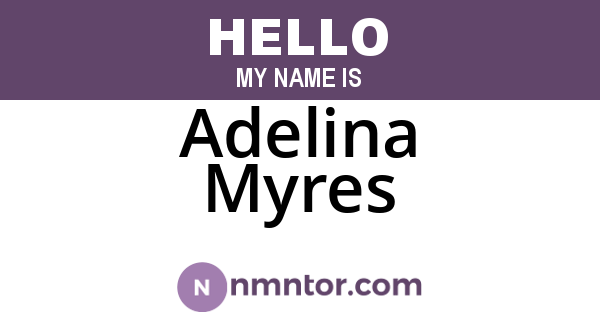 Adelina Myres