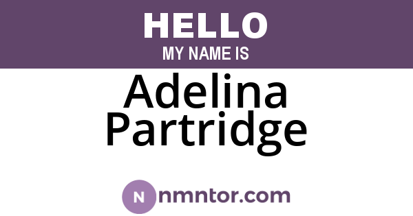 Adelina Partridge