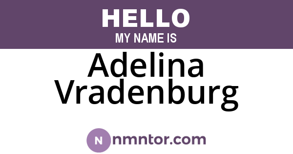 Adelina Vradenburg