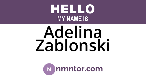 Adelina Zablonski