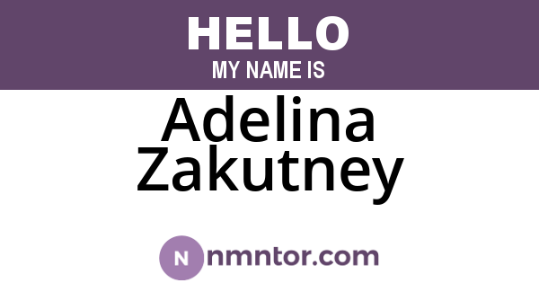 Adelina Zakutney