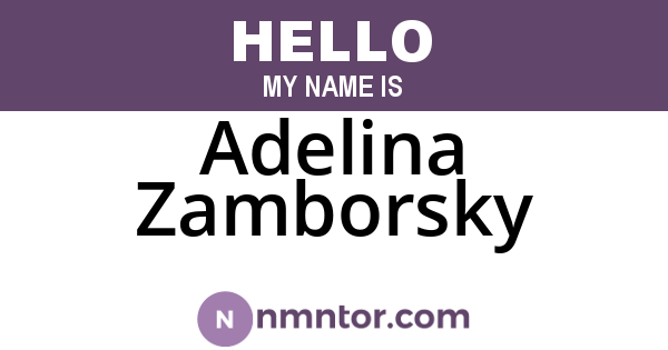 Adelina Zamborsky