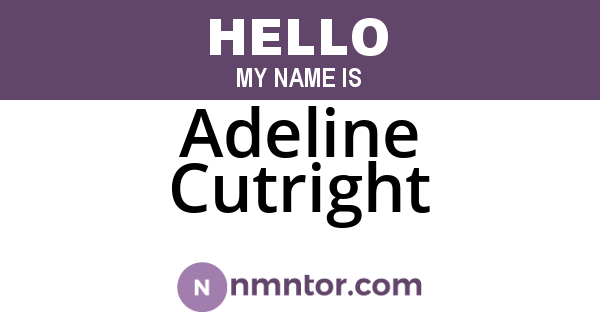 Adeline Cutright