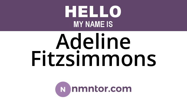 Adeline Fitzsimmons