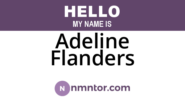 Adeline Flanders