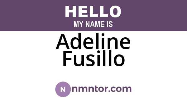 Adeline Fusillo