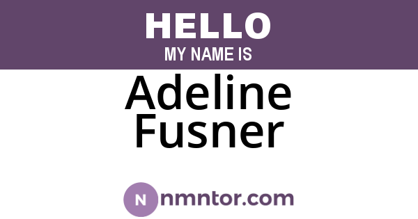 Adeline Fusner