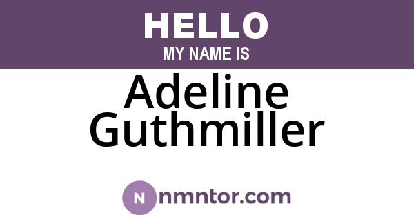 Adeline Guthmiller
