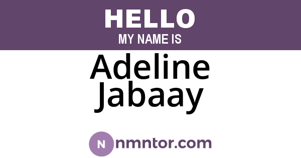 Adeline Jabaay