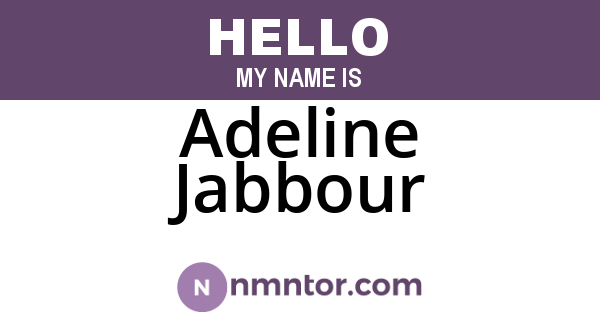 Adeline Jabbour