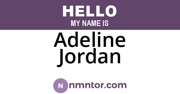 Adeline Jordan