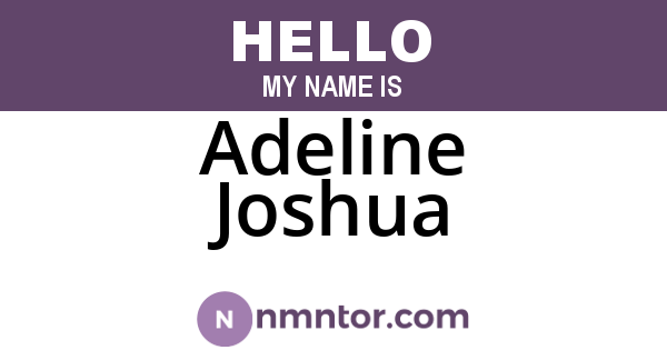 Adeline Joshua