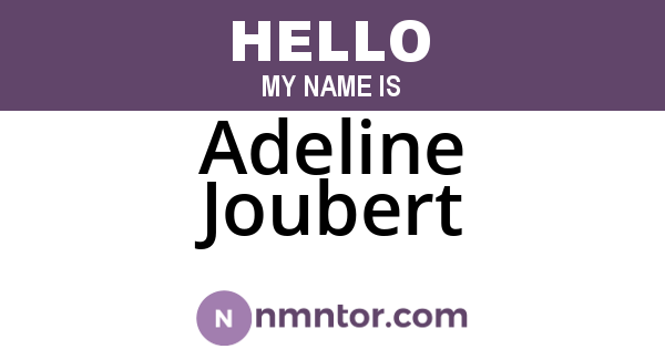 Adeline Joubert