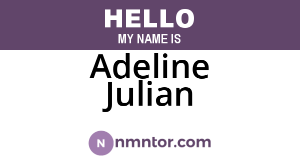 Adeline Julian