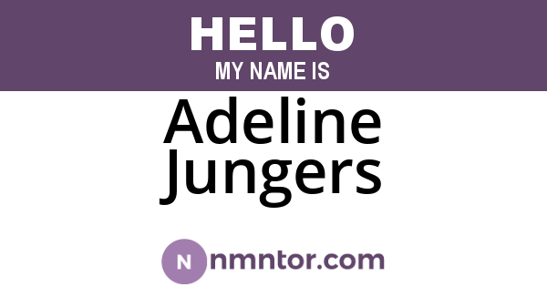 Adeline Jungers