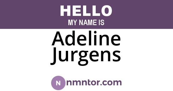 Adeline Jurgens
