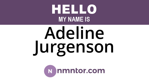 Adeline Jurgenson