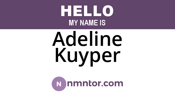 Adeline Kuyper