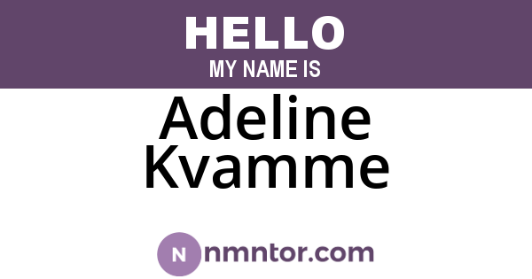Adeline Kvamme