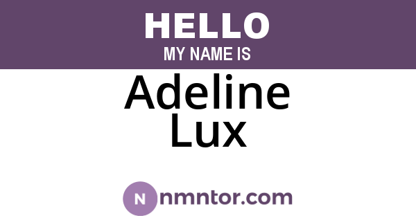 Adeline Lux