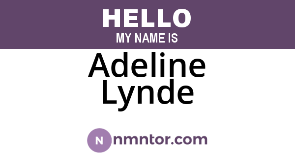Adeline Lynde