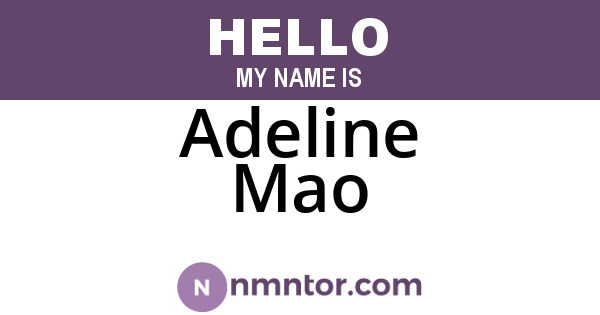 Adeline Mao