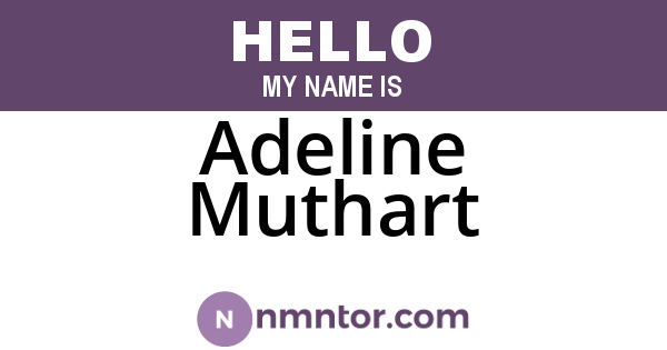 Adeline Muthart