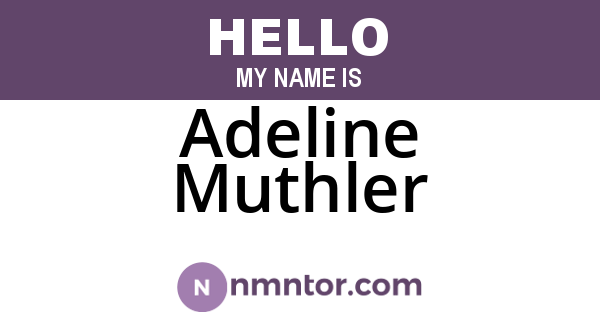 Adeline Muthler