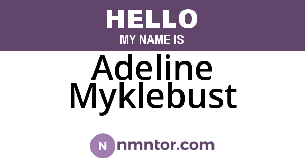 Adeline Myklebust