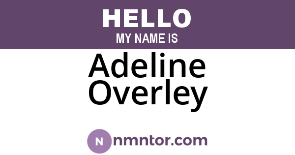 Adeline Overley