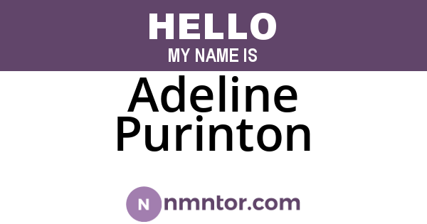 Adeline Purinton
