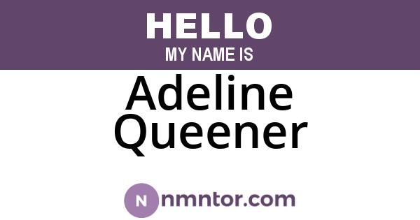 Adeline Queener