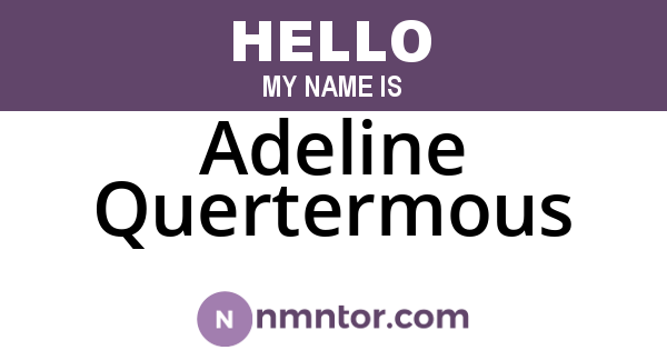 Adeline Quertermous