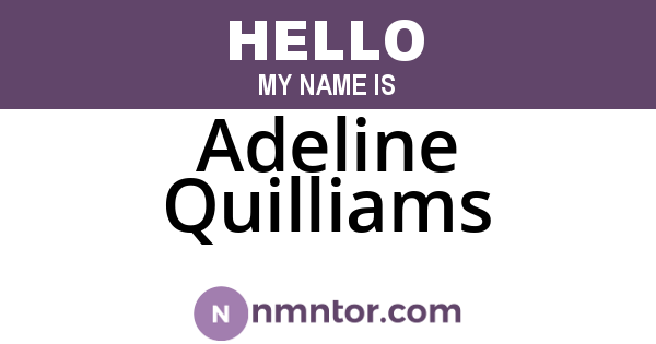 Adeline Quilliams