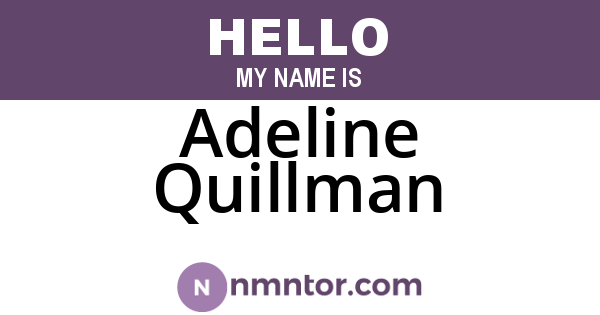 Adeline Quillman
