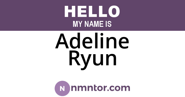 Adeline Ryun