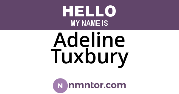 Adeline Tuxbury