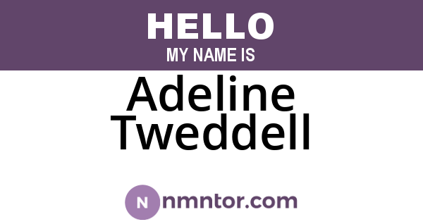 Adeline Tweddell