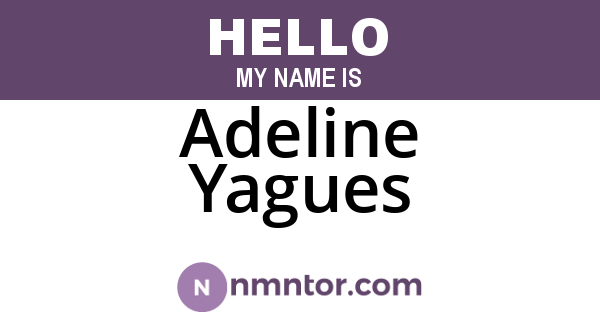 Adeline Yagues