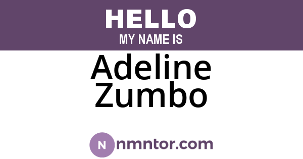 Adeline Zumbo