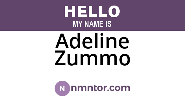 Adeline Zummo