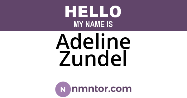 Adeline Zundel