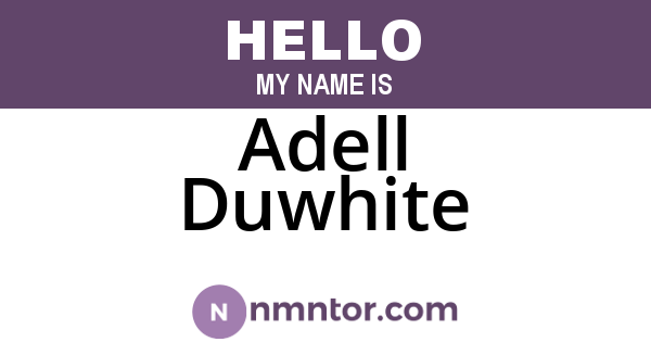 Adell Duwhite
