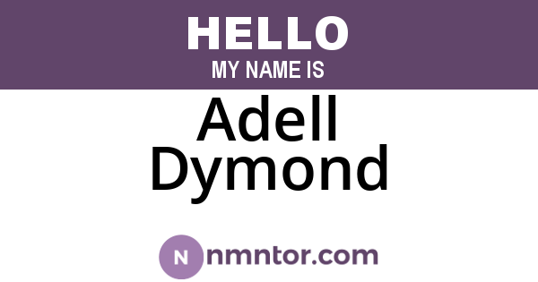 Adell Dymond