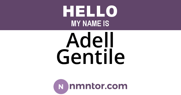 Adell Gentile