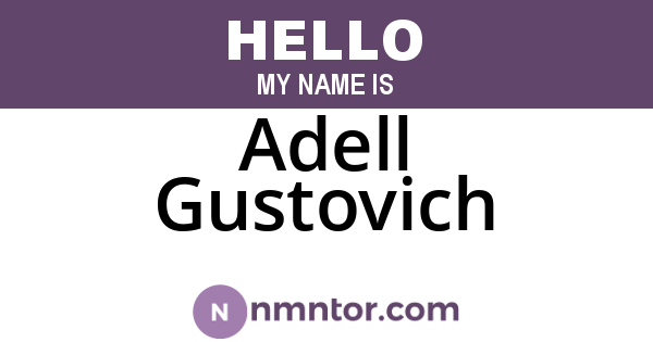 Adell Gustovich