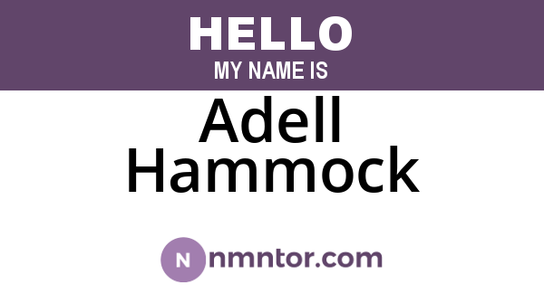 Adell Hammock