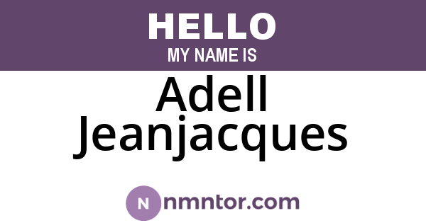 Adell Jeanjacques