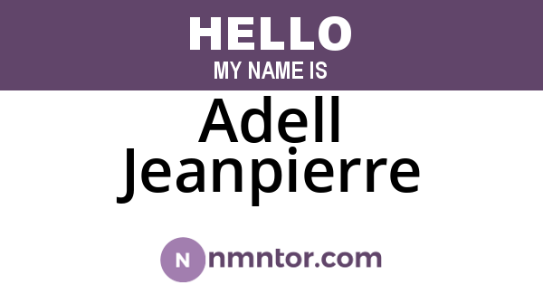 Adell Jeanpierre