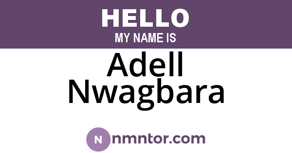 Adell Nwagbara